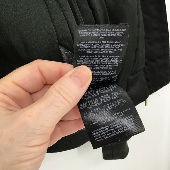 Marciano Puffy Bomber Jacket Gold Hardware Full Front Zip-Up Black Casual Size M - Picture 3 of 10